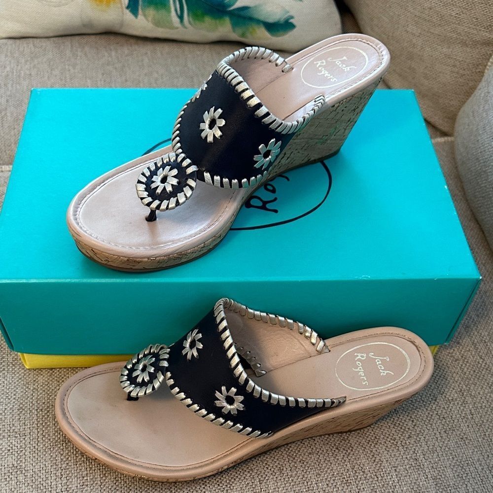Jack Rogers Marbella Mid Espadrille Wedge Sandals